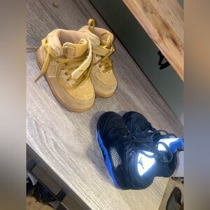 Kids Black and Blue Sneakers